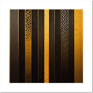 GOLD AND BROWN  LUXE Posters and Art